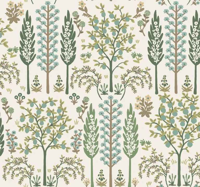 Rifle Paper Co. Fenna Wallpaper - Green — Ảnh 4