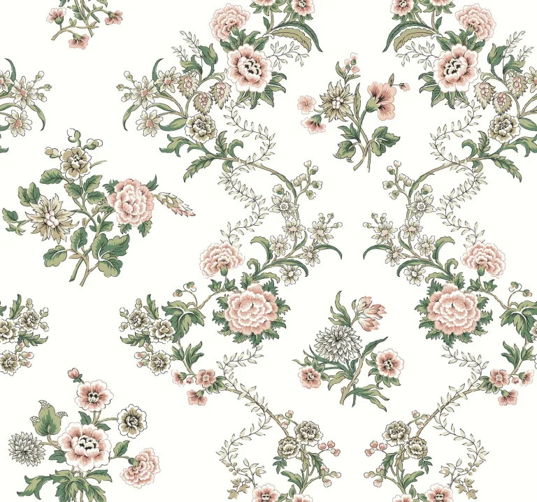 Genevieve Floral Trail Wallpaper - Blush — Ảnh 5