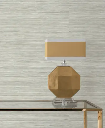 Candice Olson Stacked Bamboo Wallpaper - Off-White