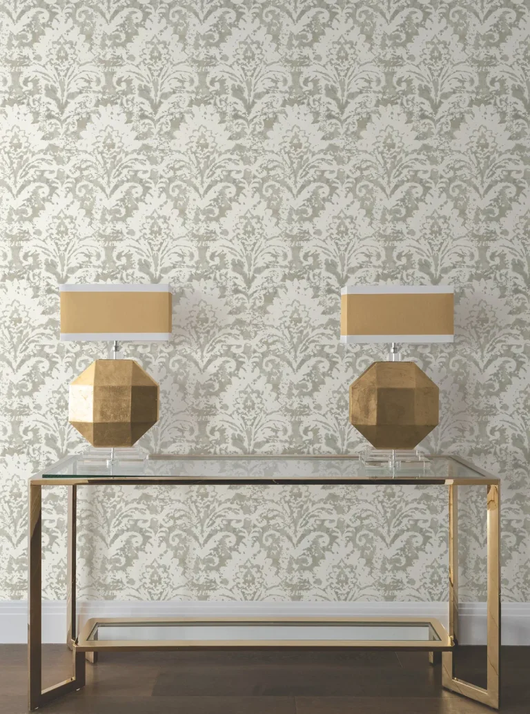 Candice Olson Velvet Crush Damask Wallpaper - Soft Neutral & Pearl — Image 3