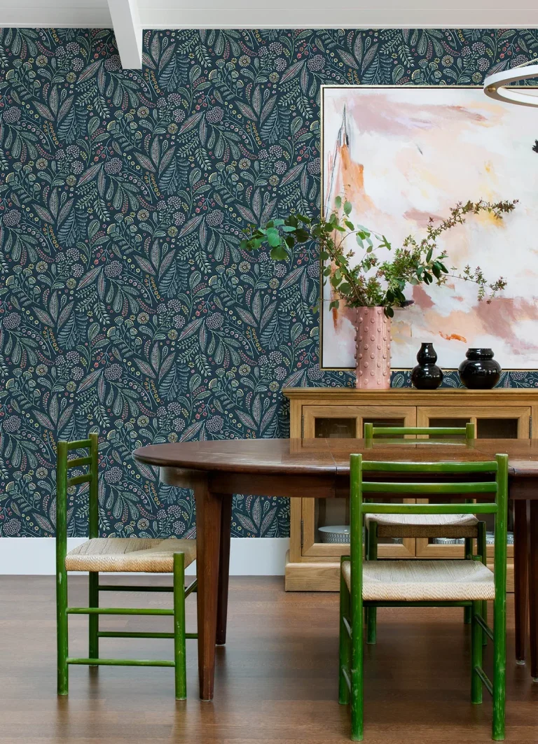 Briar Floral Wallpaper - Teal — Ảnh 2