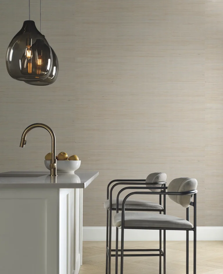 Jute Wallpaper - Silver/Linen — Ảnh 3