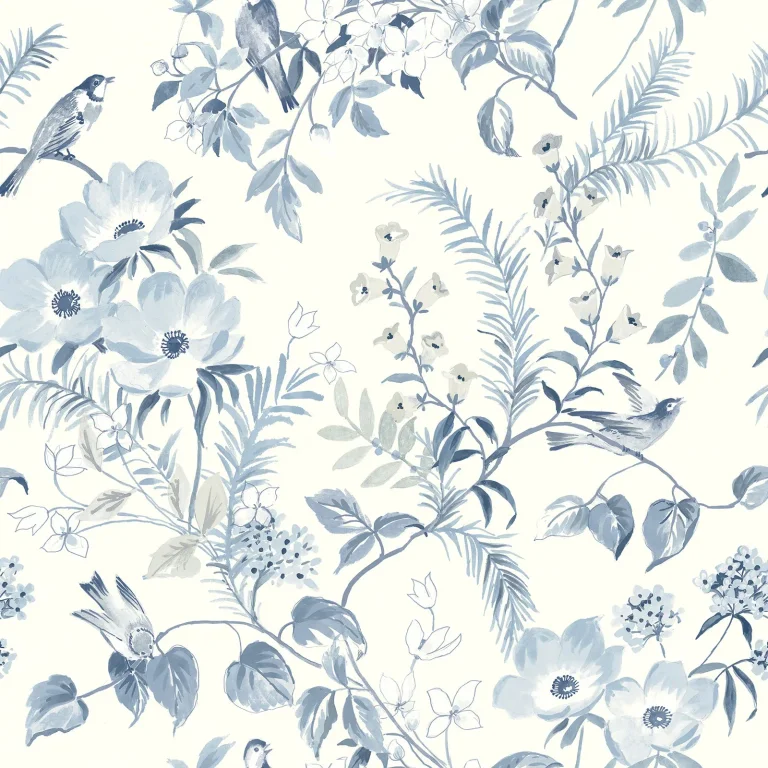 Chesapeake Frederique Wallpaper - Blue