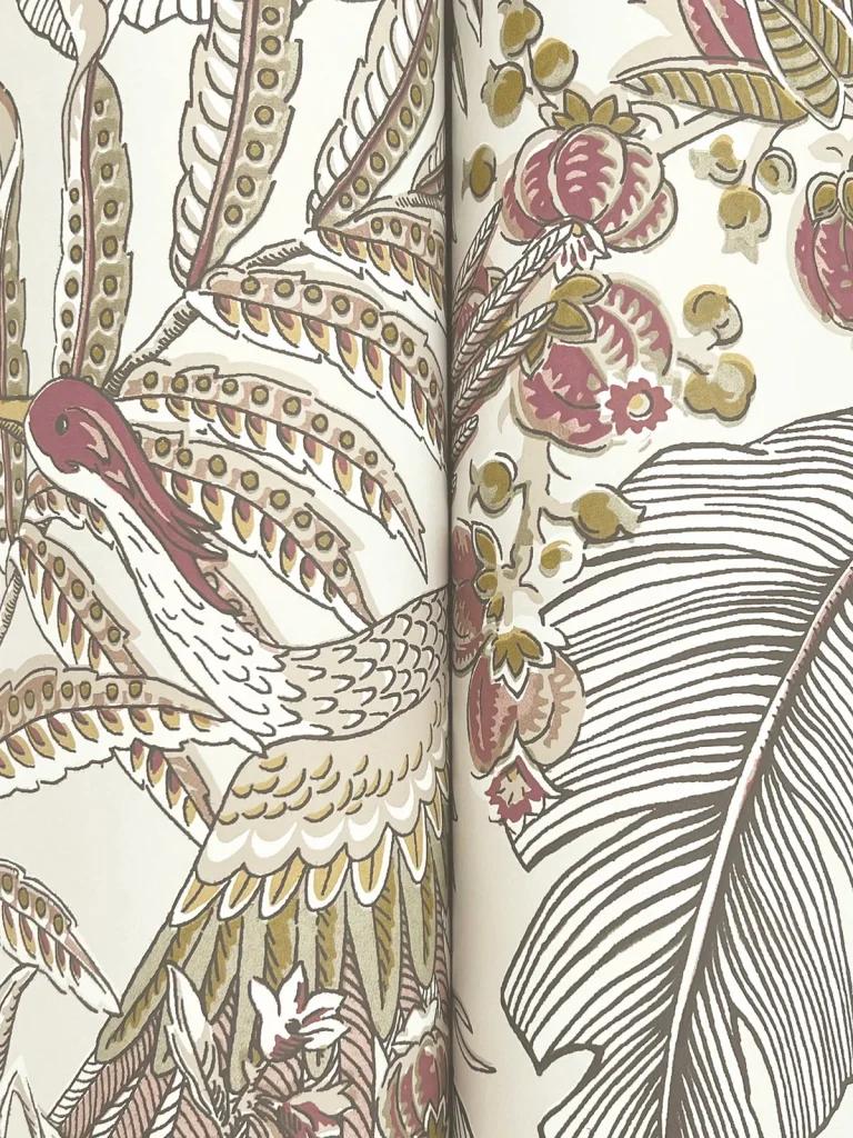 Heronwood Wallpaper - Mulberry — Image 3