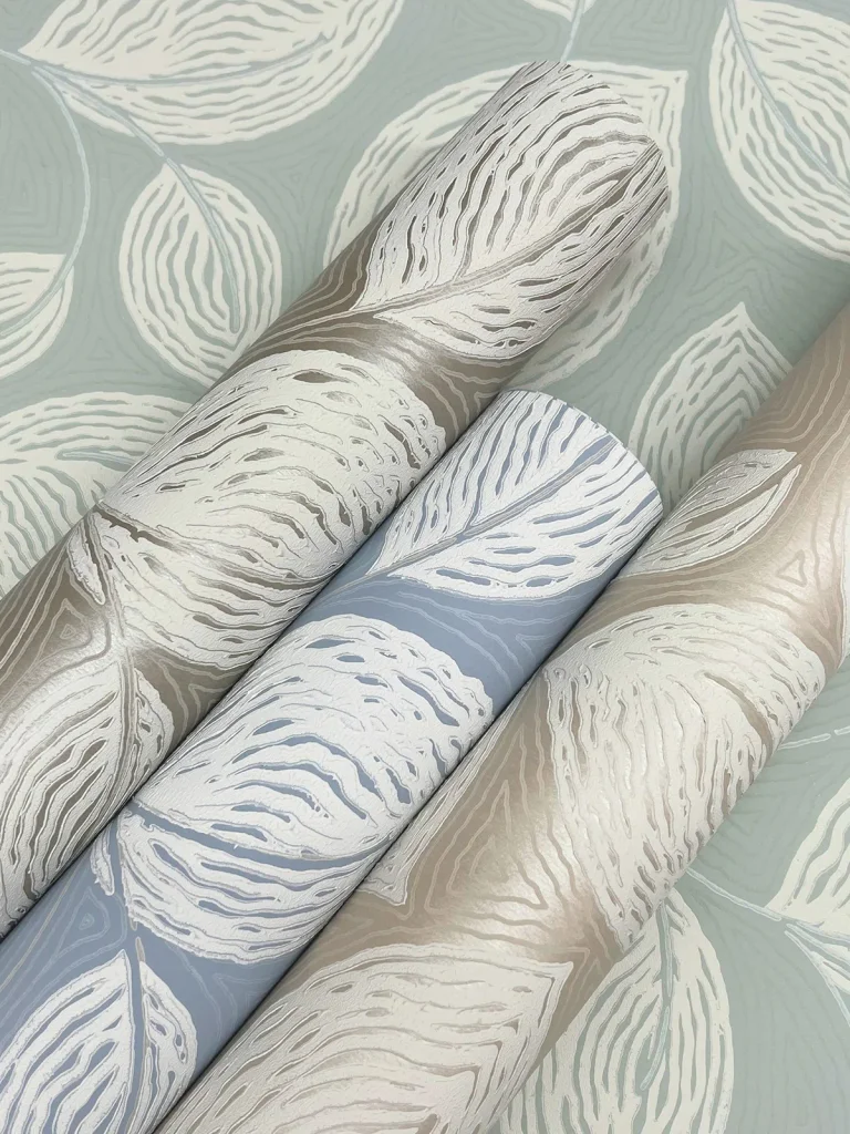Candice Olson Contoured Leaves Wallpaper - Sand — Ảnh 5