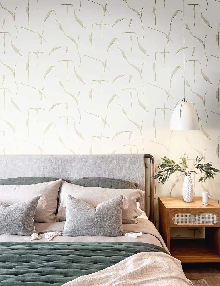 Nikki Chu Ivory Coast Peel and Stick Wallpaper - Caramel & Gold — Ảnh 5