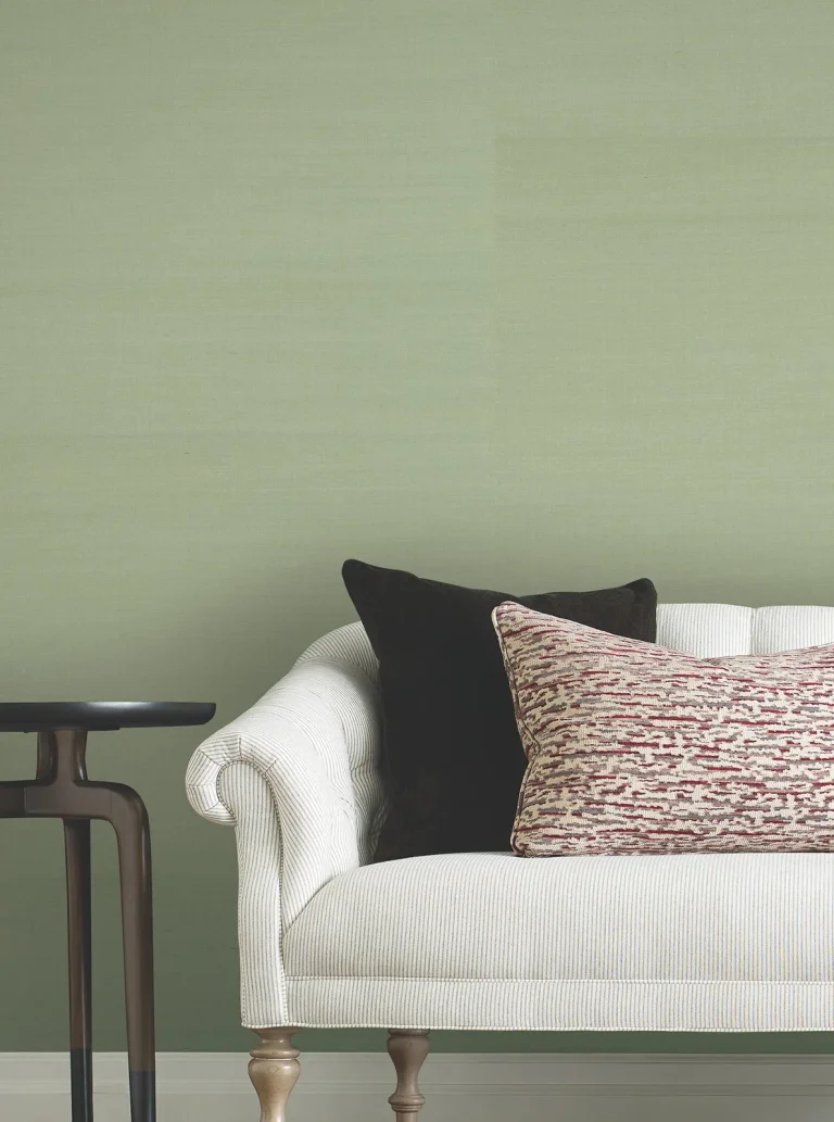 Ronald Redding Maguey Sisal Grasscloth Wallpaper - Soft Sage — Ảnh 2