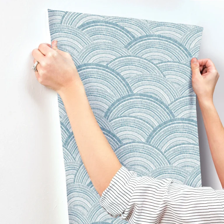 Encircle Geometric Wallpaper - Indigo — Ảnh 7