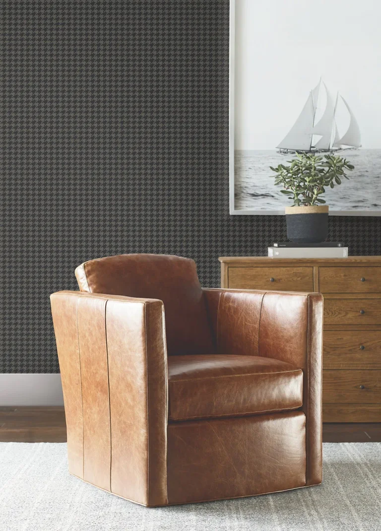 Ronald Redding Watson Houndstooth Wallpaper - Black — Ảnh 3