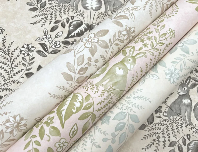 Erin & Ben Cottontail Toile Peel and Stick Wallpaper - Vintage Duck Egg — Ảnh 6