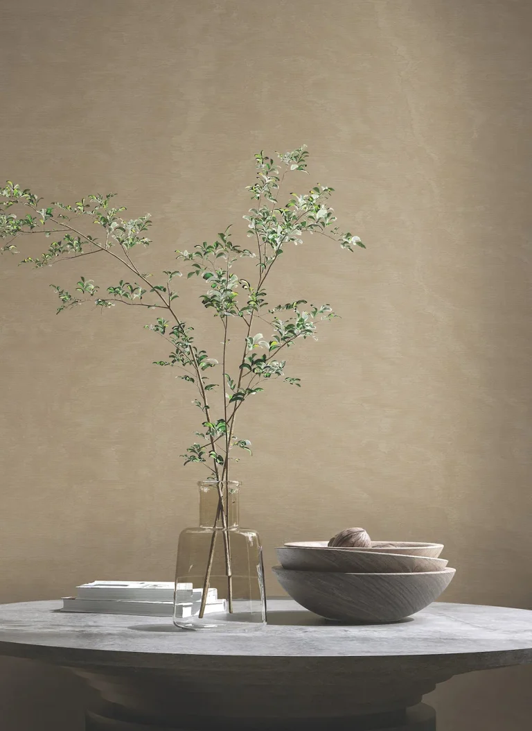 Shimmering Moire Textured Wallpaper - Taupe — Ảnh 3