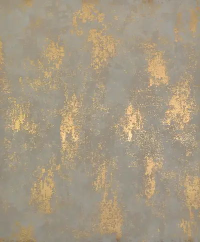 Nebula Wallpaper - Almond/Gold