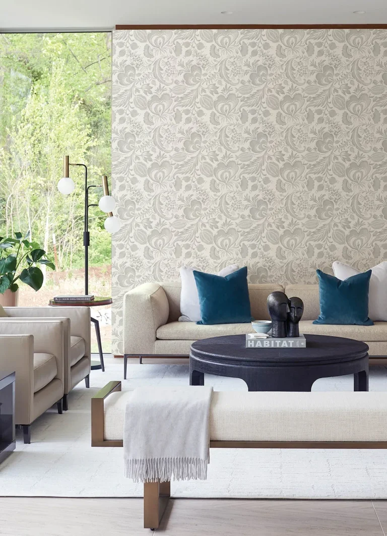 Culver Jacobean Wallpaper - Grey — Ảnh 4