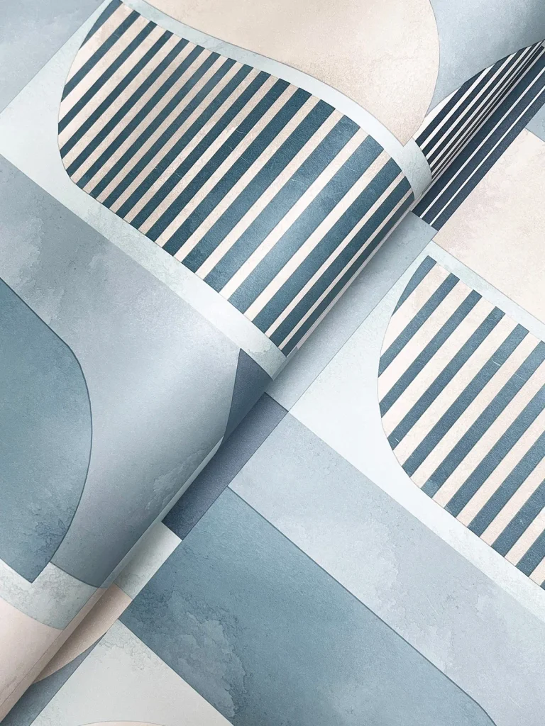 Otto Abstract Geometric Wallpaper - Blue — Ảnh 7