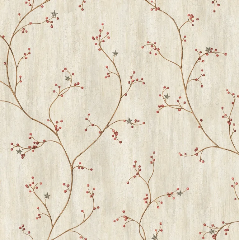 Chesapeake Justine Berry Trail Wallpaper - Light Grey — Ảnh 4