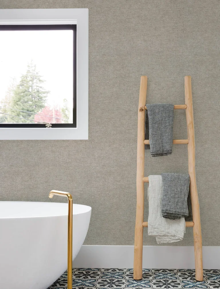 Chesapeake Tansy Distressed Wallpaper - Dark Grey — Ảnh 2
